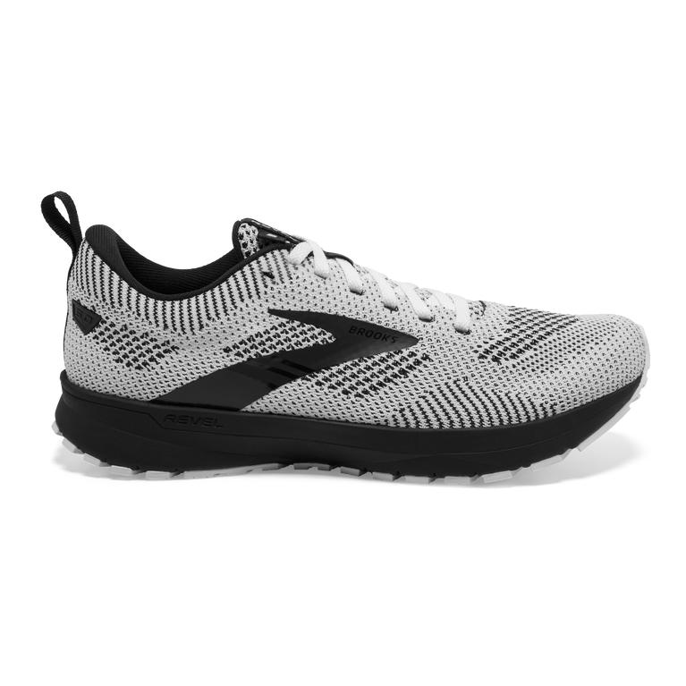 Brooks REVEL 5 Performance Road Running Shoes Womens Online - White/Black (YRJ107248)